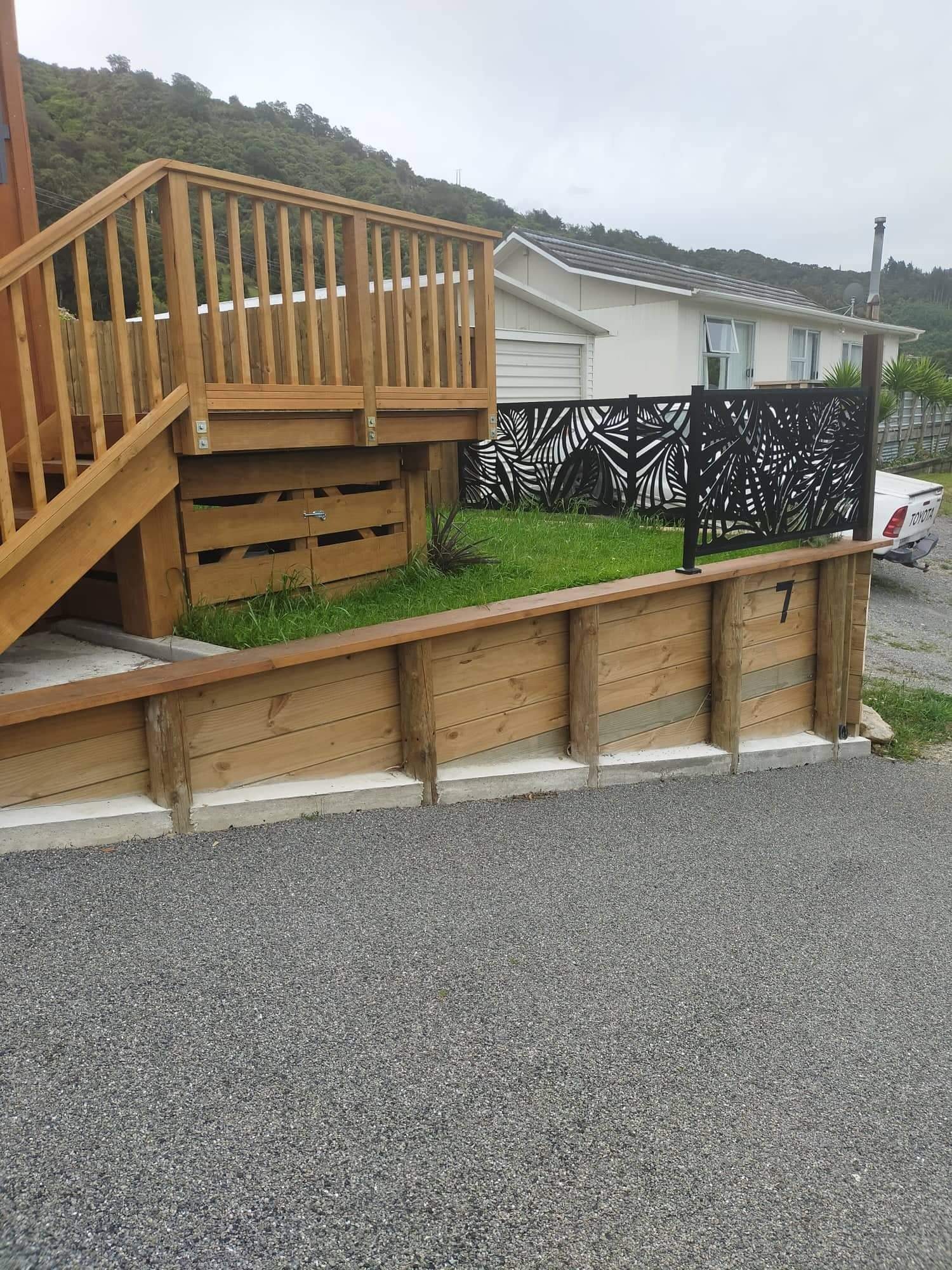 Deck & Retaining Wall